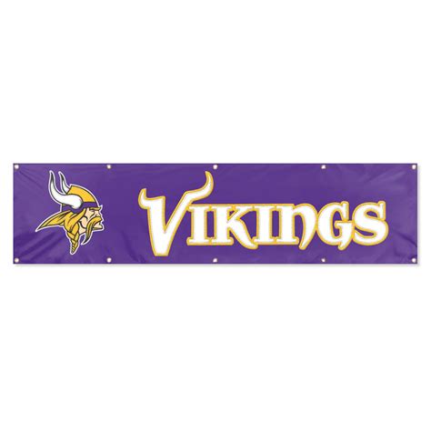 Minnesota Vikings Giant 8' x 2' Banner