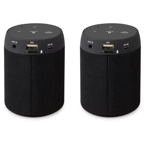 iLive Bluetooth 5.0 Wireless Speaker Set of 2, ISB2139B, Black - Walmart.com