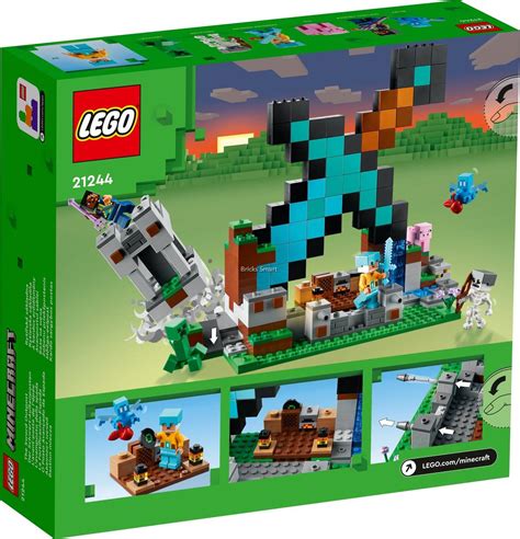 LEGO 21244 Minecraft The Sword Outpost Building Toy Set