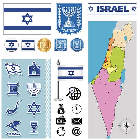 Israel Map Clip Art, Vector Images & Illustrations - iStock