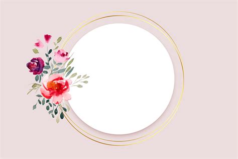 Floral Circle Frame Vector Art, Icons, and Graphics for Free Download