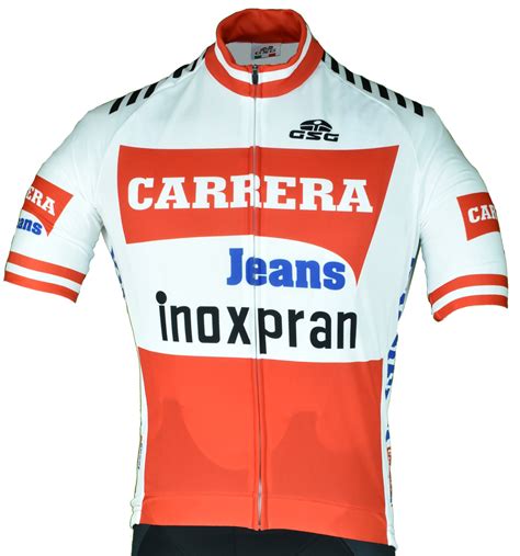 Cycling Equipment Retro Team Carrera Vintage Cycling Jersey Cycling Clothing Sporting Goods