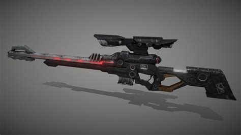 Sci-fi sniper rifle - 3D model by Jonny_Pyatochka (@jonnypyatochka) [da208af] - Sketchfab