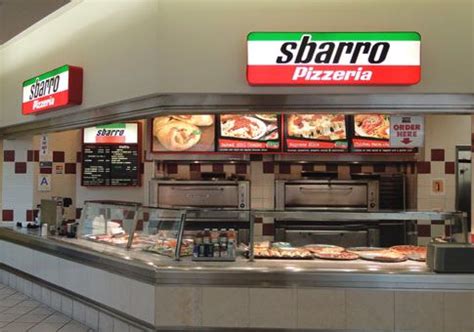 Sbarro pizzeria in the mall food court Mall Food Court, Vintage ...