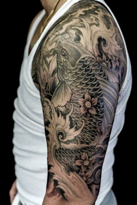 110 Best Japanese Koi Fish Tattoo Designs and Drawings | Half sleeve tattoos designs, Koi tattoo ...