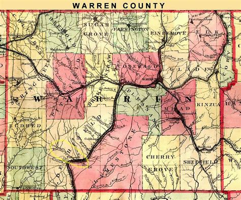 Map Of Warren County Ohio | secretmuseum