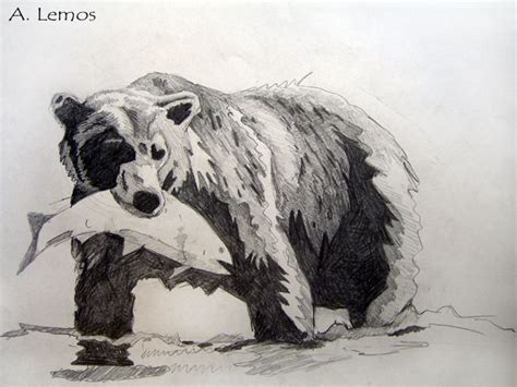 Black & White Illustration - LopSidedFroggy | Bear paintings, Bear art, Bear sketch