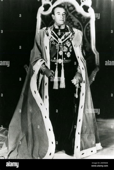 Lord Louis Mountbatten in his robes as Viceroy of India Stock Photo - Alamy