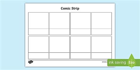 Blank Comic Strip Template | Teaching Resources | Twinkl