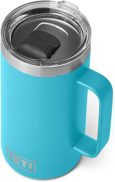 Amazon.com: YETI Rambler 24 oz Mug, Vacuum Insulated, Stainless Steel with MagSlider Lid, Reef ...