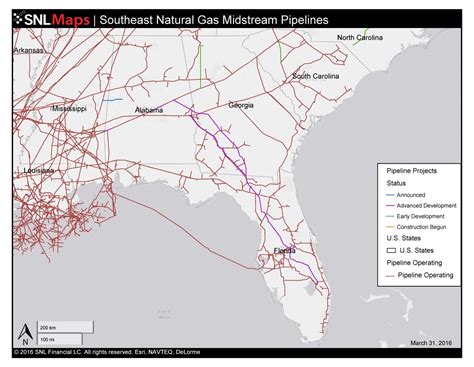 Florida Natural Gas Pipeline Map - Printable Maps