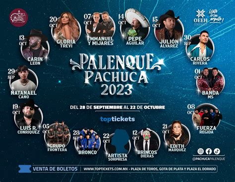 Palenque Feria Pachuca 2023 Artistas y Boletos - Feria de Pachuca 2024