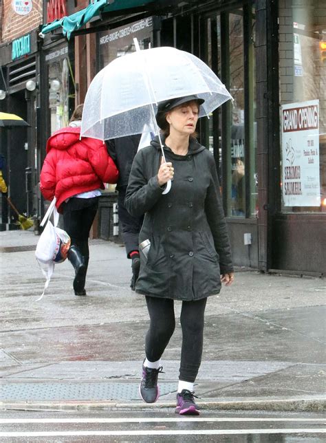 Susan Sarandon on the rain out in New York City | GotCeleb