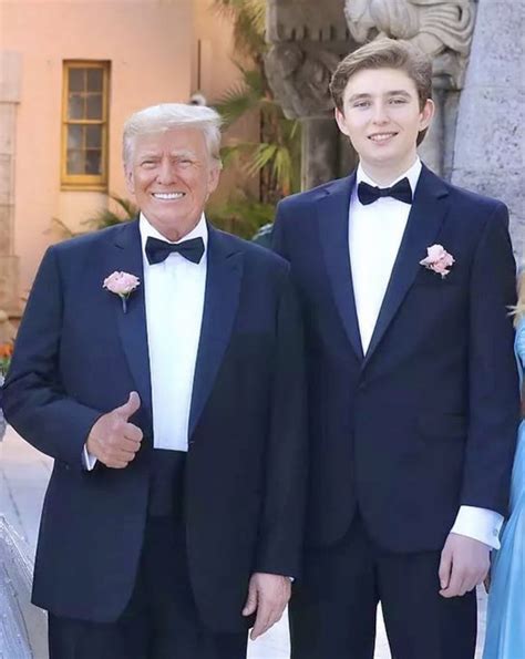 Photo of Donald and Barron Trump reignites claims ex-president is 'jealous' of youngest son for ...