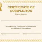 7 Certificates of Completion Templates [Free Download]