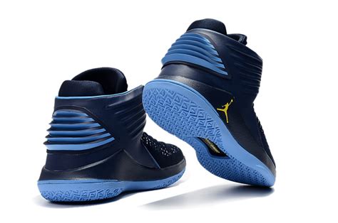 Air Jordan 32 XXXII Deep Blue/Grey/Yellow