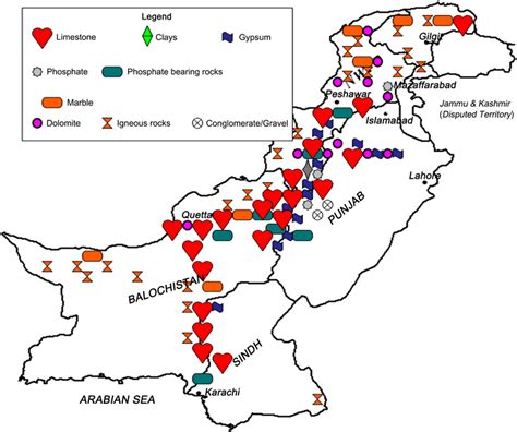 Pakistan Mineral Map