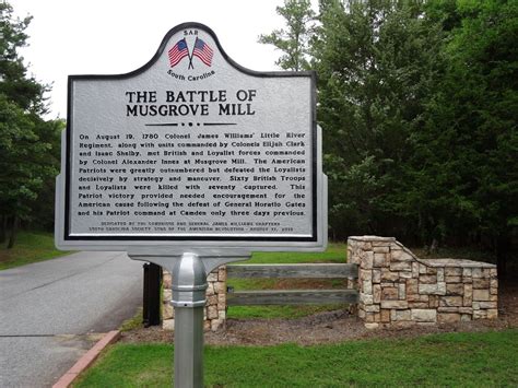 The Musgrove Mill battle site | Revolutionary war, Mill, Battlefield