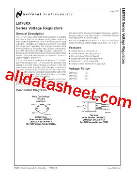 LM7815 Datasheet(PDF) - National Semiconductor (TI)