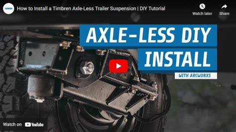 How to Install Axle-Less Suspension on an Off-Road Trailer – Timbren