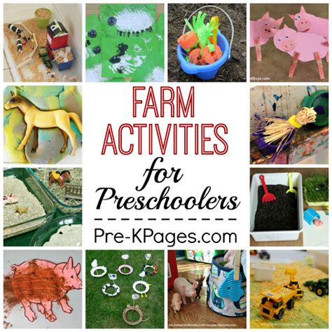 35+ Farm Activities for Preschoolers - Pre-K Pages | Farm preschool, Farm activities, Farm theme ...