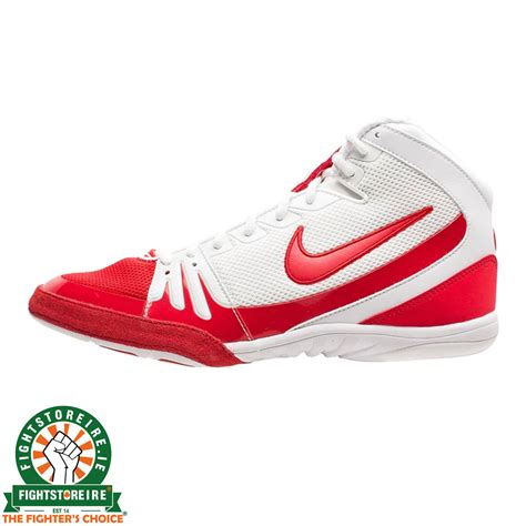 Nike Freek Wrestling Shoes White/University Red | FSi