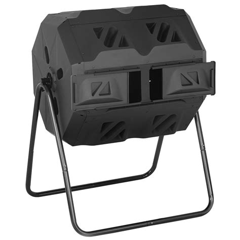 43 Gallon Compost Bin Outdoor Tumbling Composting Bins Compost Tumbler ...