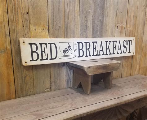 Bed and Breakfast Rustic Wood Sign, Kitchen, Cabin, Lodge Décor, Hotel,