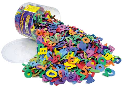 Foam Letters & Numbers - Assorted - Tub of 1500