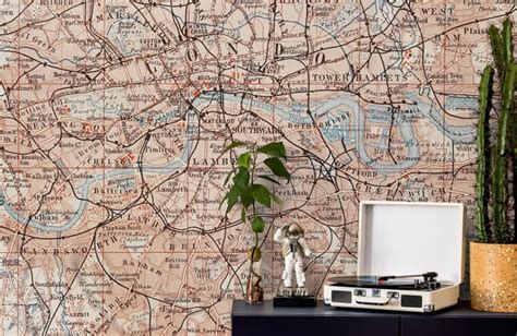 City Map Wallpaper & Wall Murals | Wallsauce UK