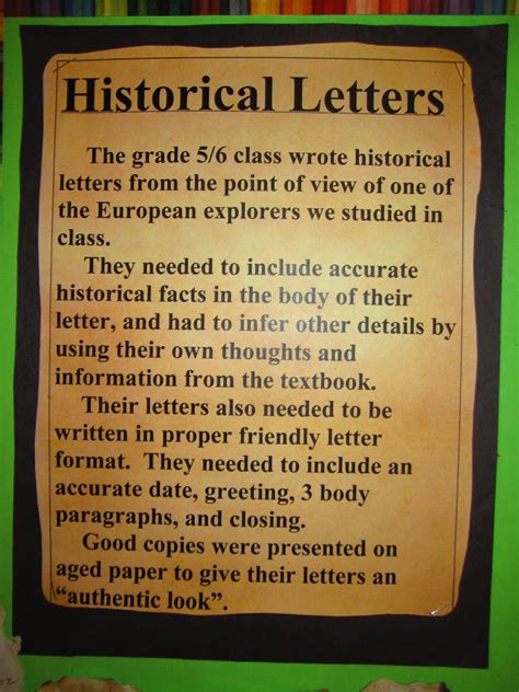 Writing Historical Letters | RUNDE'S ROOM