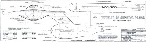 Star Trek Blueprints: General Plans: Constitution Class: U.S.S. Enterprise