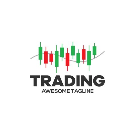 Trading financial vector logo. Trading icon. Candlestick trading. Trading stock symbol. Market ...