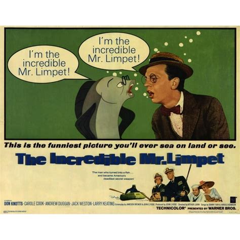 The Incredible Mr. Limpet - movie POSTER (Half Sheet Style A) (22" x 28 ...