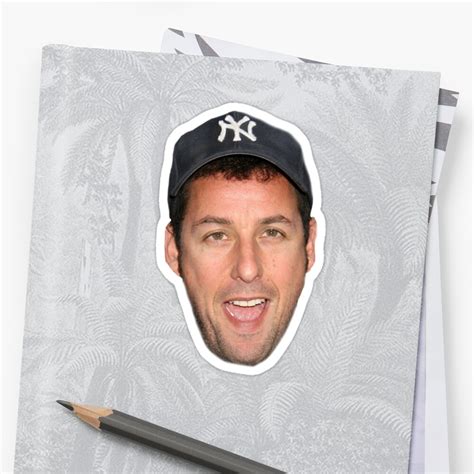 "Adam Sandler's Face" Sticker by PapaBadDad | Redbubble