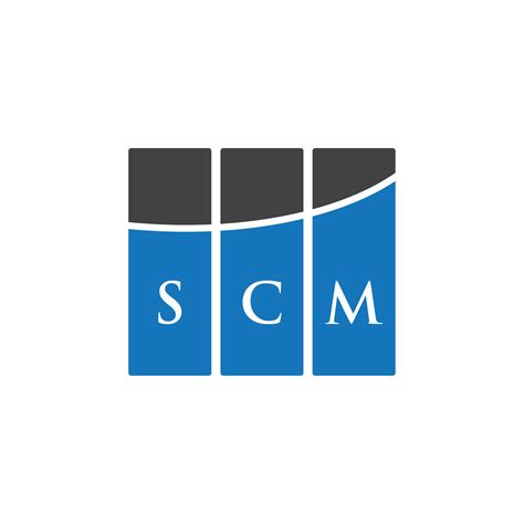 SCM letter logo design on white background. SCM creative initials letter logo concept. SCM ...