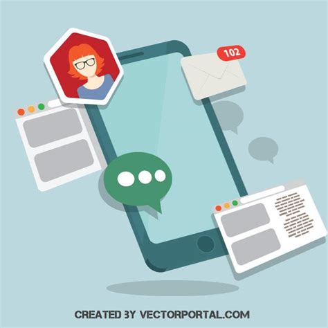 Mobile Internet vector graphics