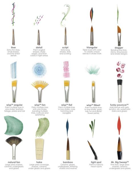 Types of royal brushes in the head - Art | Art painting tools, Watercolor painting techniques ...
