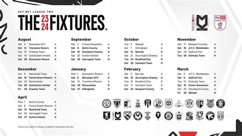 MK Dons Fixtures 2023/2024 – MKDSA – Milton Keynes Dons Supporters ...