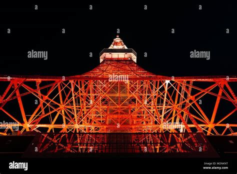 Tokyo Tower at Night Stock Photo - Alamy