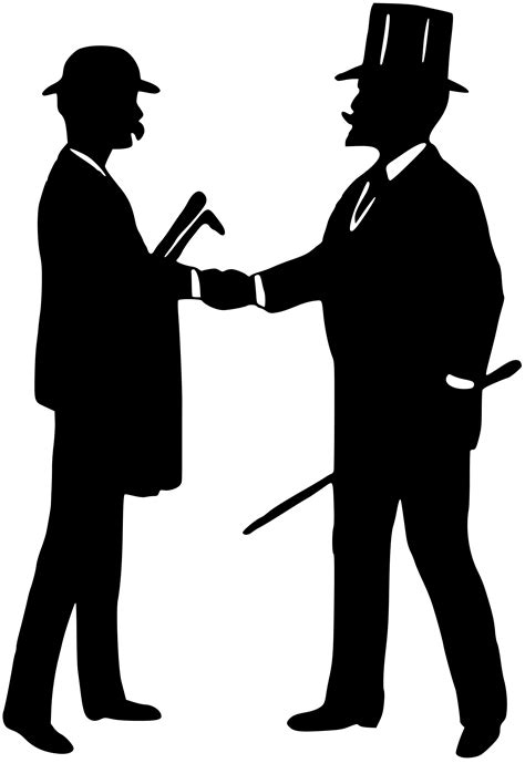 Handshake Silhouette Silhouettes Png Download 512512 - vrogue.co