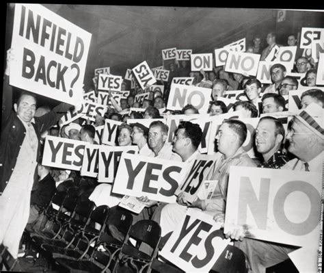 AUGUST 24,1951 - In another of Bill Veeck's legendary PR stunts, "Fans Managers' Night," a ...