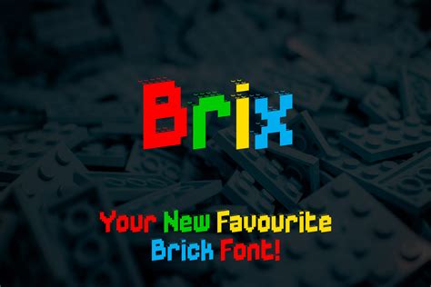 Brix | Display | Toy Brick Font | Sans Serif Fonts ~ Creative Market