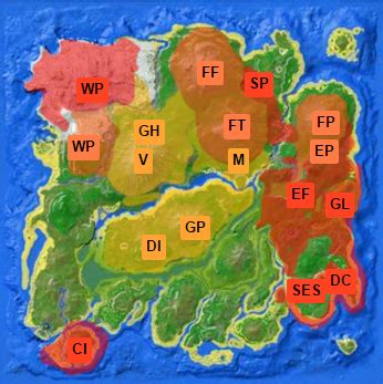 Файл:Map Quetzal.png | ARK: Survival Evolved вики | Fandom powered by Wikia