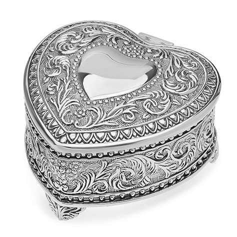 Personalized Heart Jewelry Box - Free engraving - ForeverGifts.com