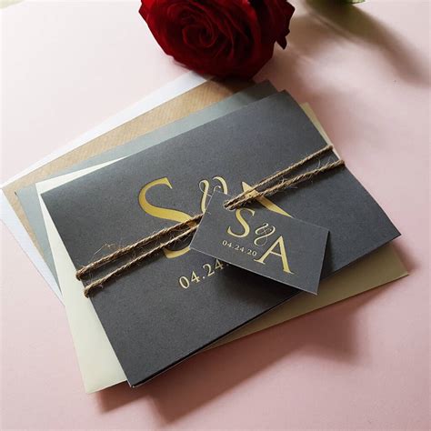 Monogram Wedding Invitations By Sienna Mai | notonthehighstreet.com