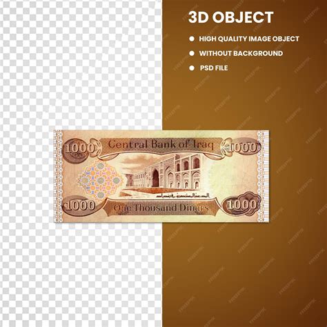 Premium PSD | Iraqi dinar Banknote