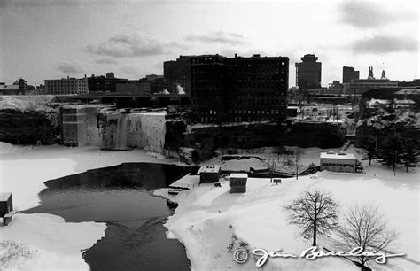 Rochester Skyline and High Falls in Winter Rochester NY | Etsy