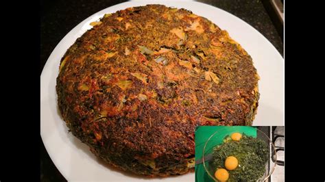 How to cook kookoo sabzi, vegetarian persian dish - YouTube