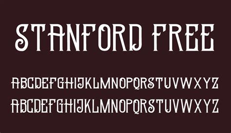 Stanford free font